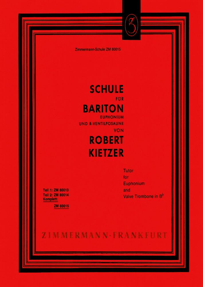 Schule für Bariton, Euphonium und B-Ventilposaune Sheet Music