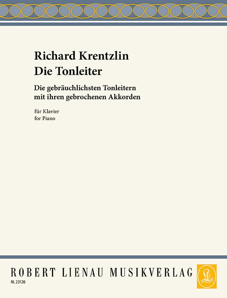 Die Tonleiter: Die gebräuchlichsten Tonleitern mit ihren gebrochenen Akkorden. Klavier. Sheet Music