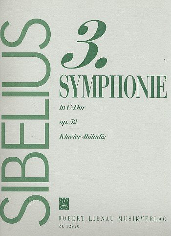 Symphonie no. 3 en ut majeur: arranged for piano 4 hands by Paul Juon and Jean Sibelius (1907-1908). op. 52. piano (4 hands). Other products