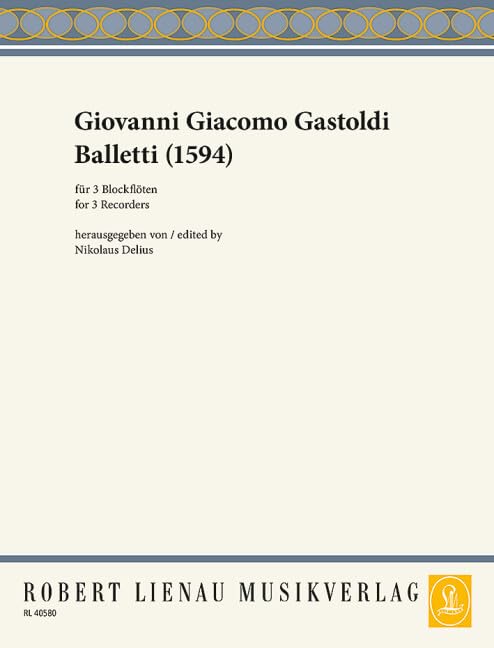 Balletti: 3 Blockflöten (S/A/T). Spielpartitur. Sheet Music