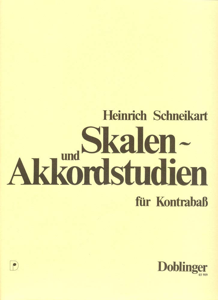 Skalen- und Akkordstudien für Kontrabaß Books