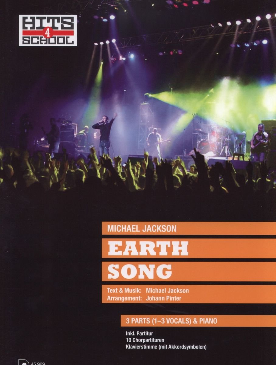Earth Song, for 1-3 Vocals and Piano, Partitur, Klavierstimme und 10 Chorpartituren Sheet Music