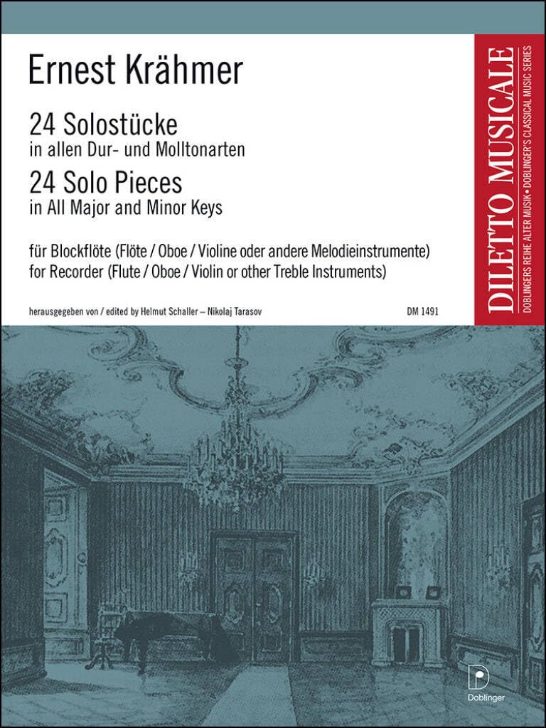 24 Solo-Stücke in allen Dur- und Molltonarten für Blockflöte (Flöte, Oboe, Violine oder and. Melodieinstrumente) Sheet Music