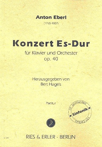 Konzert Es-Dur op.40 : für Klavier und Orchester Partitur Books