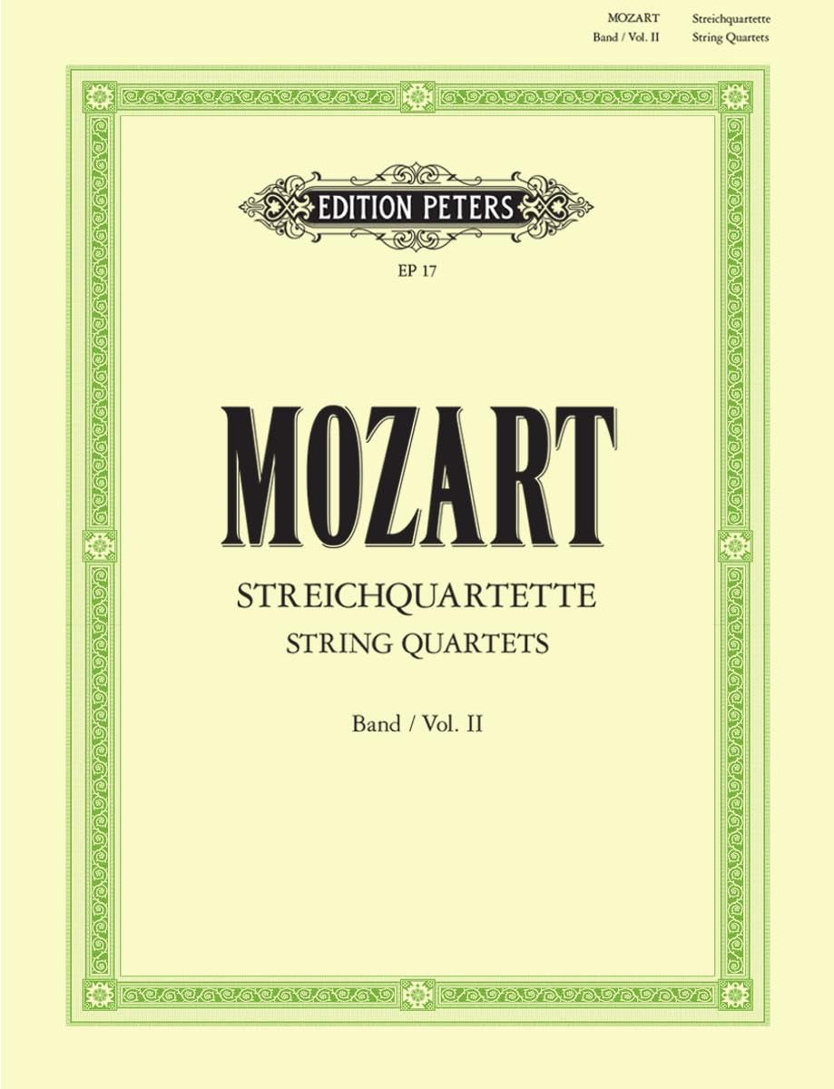 String Quartets Incl. Flute Quartets Nos. 1 and 4, Oboe Quartet: Parts (2) (Edition Peters, 2, Band 2) Arts & Music
