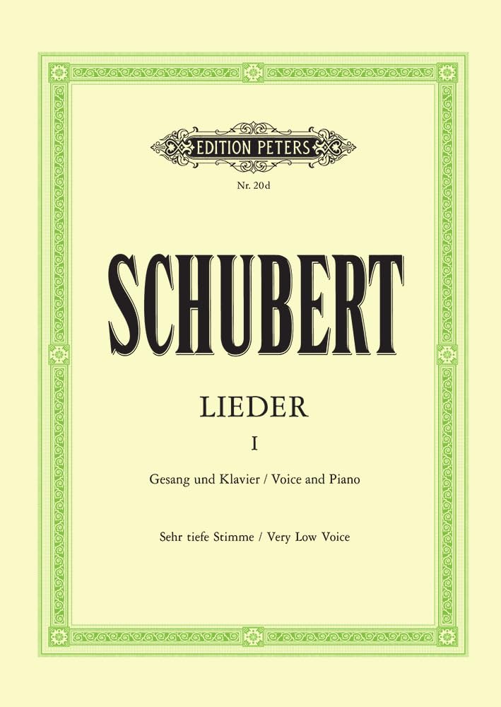 Songs Vol.I: 92 Songs: 92 Songs, Incl. Die Schöne Müllerin, Winterreise, Schwanengesang (Edition Peters, 1, Band 1) Sheet Music