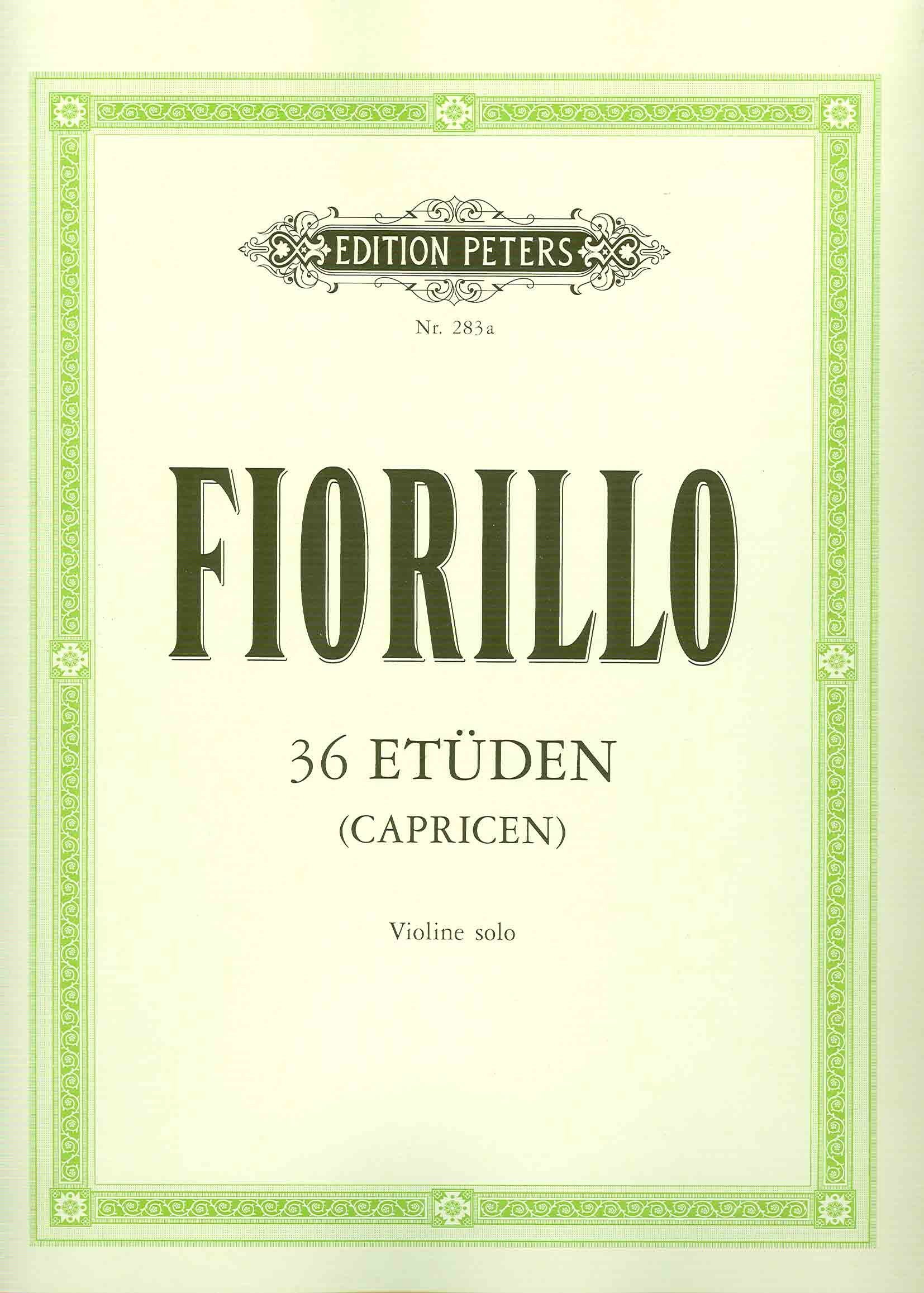 36 Etüden (Capricen) für Violine solo book