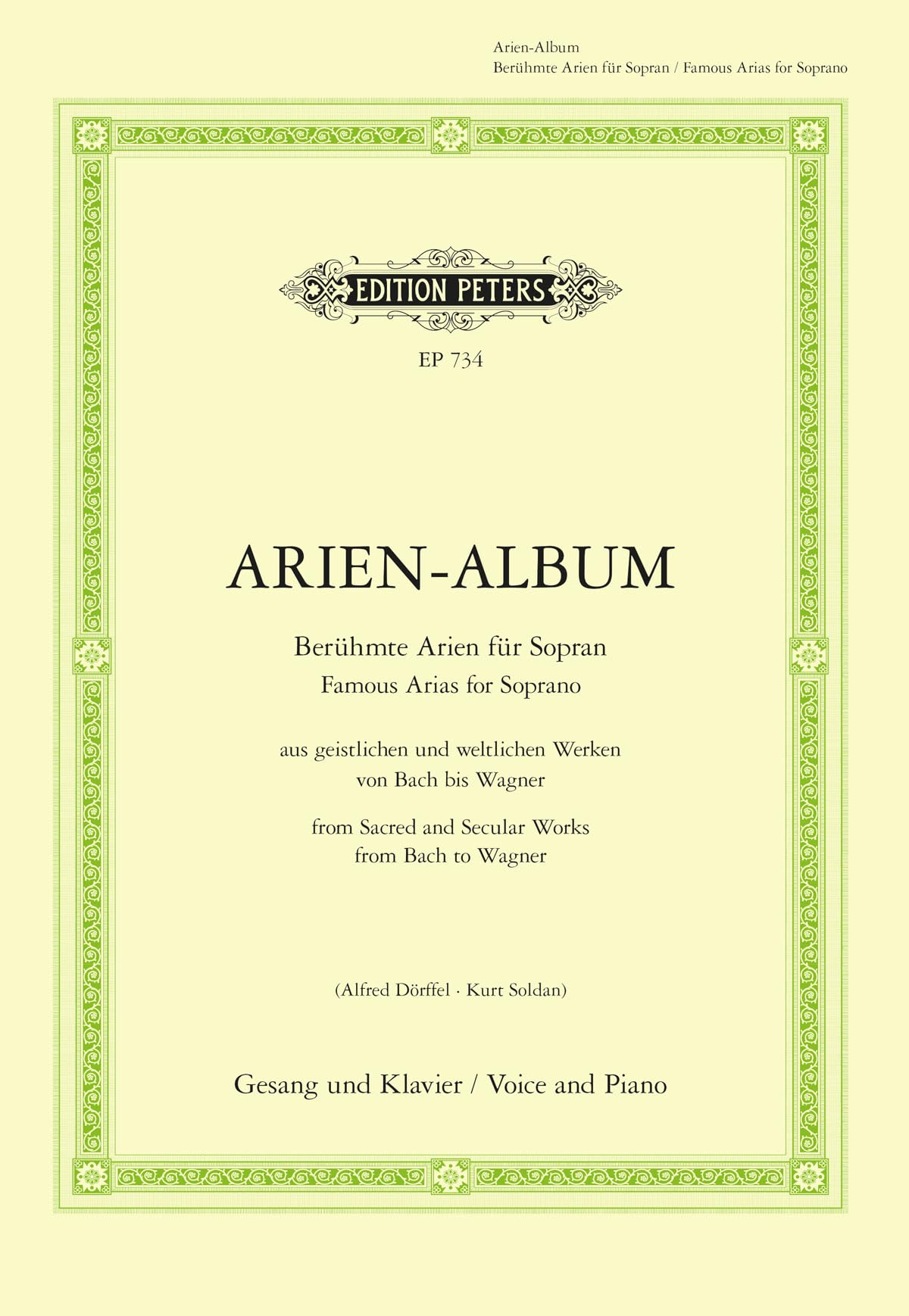 Arien-Album - Berühmte Arien für Sopran Sheet Music