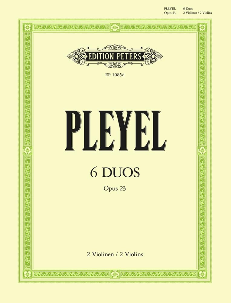 6 Duets Op. 23 for 2 Violins: Set of Parts (Edition Peters) Sheet Music