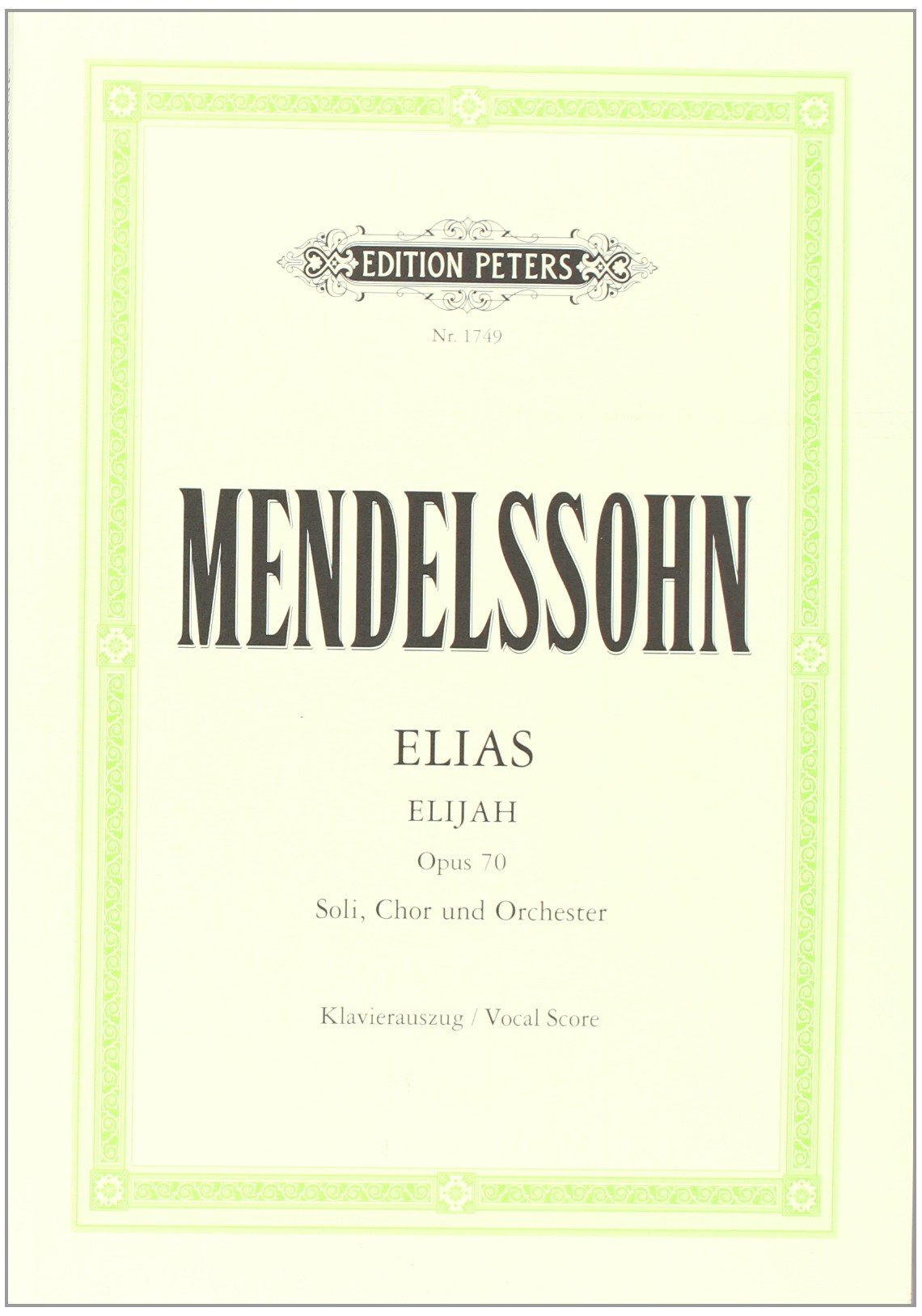 Elias op. 70 Sheet Music