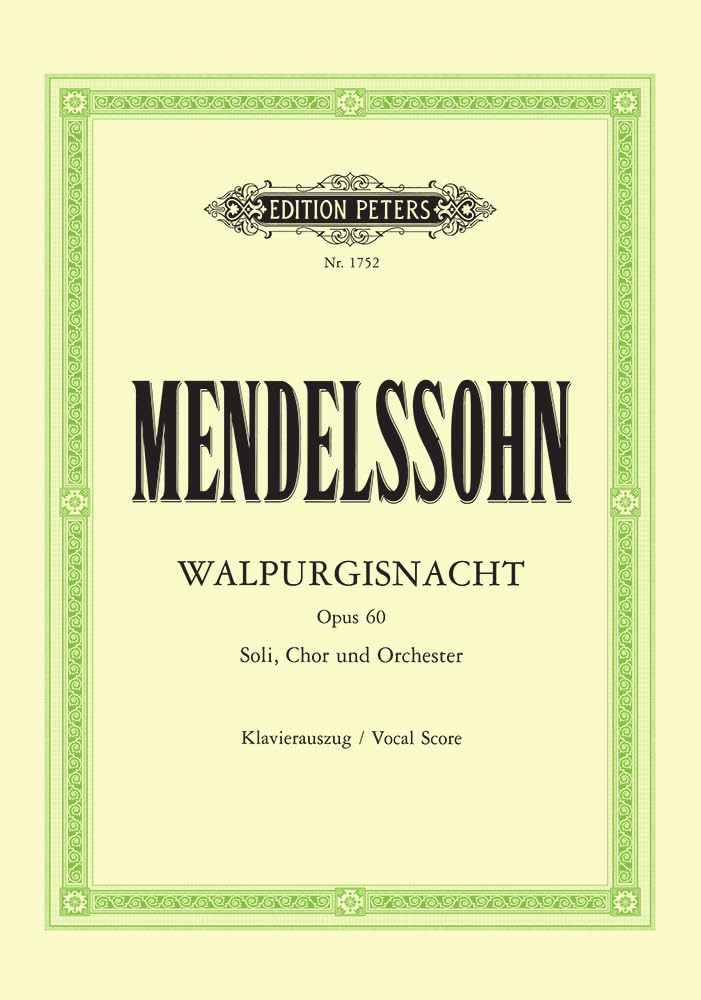 Die erste Walpurgisnacht Op.60 Sheet Music