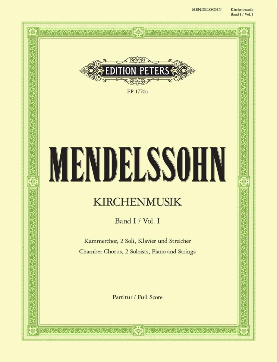 Kirchenmusik, Band 1: Chorwerke mit Orgelbegleitung Sheet Music