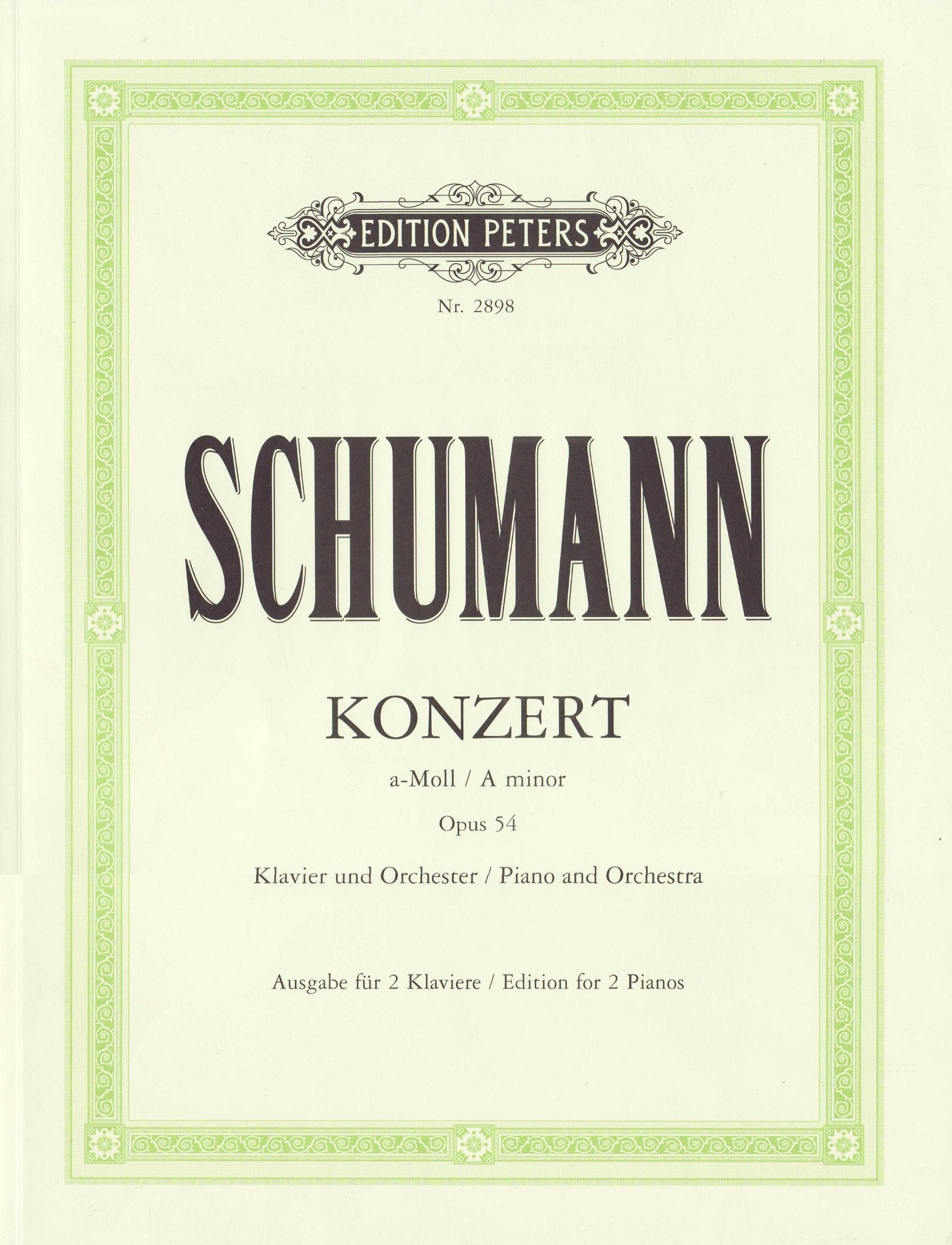 Konzert a-Moll op. 54: für Klavier / A minor for Piano and Orchestra / Ausgabe für zwei Klaviere von / Edition for two Pianos / by Emil von Sauer Art & Literature Books