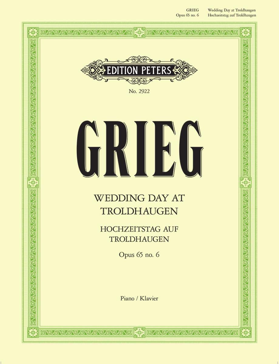 Wedding Day at Troldhaugen Op. 65 No. 6 for Piano (Edition Peters) Sheet Music