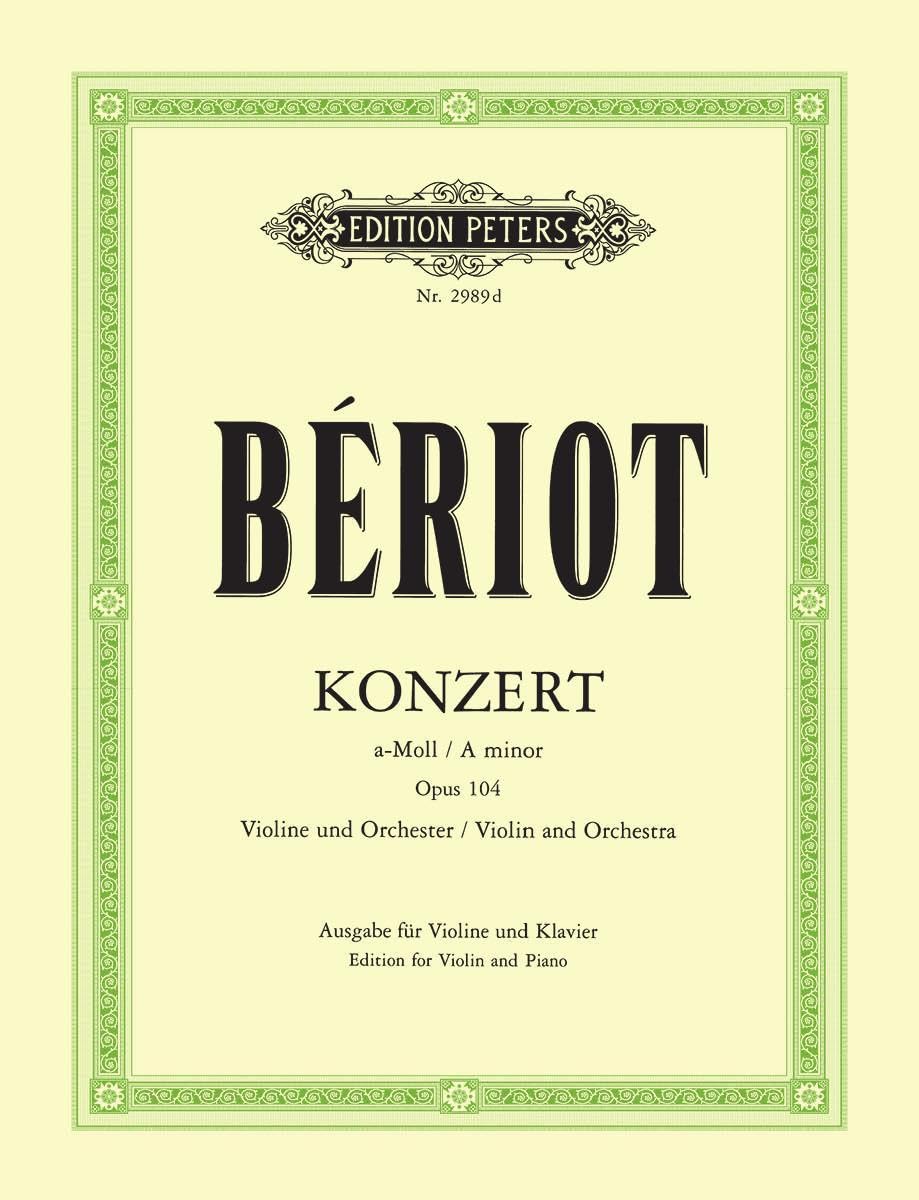 Konzert für Violine und Orchester Nr. 9 a-Moll op. 104: Klavierauszug Art & Literature