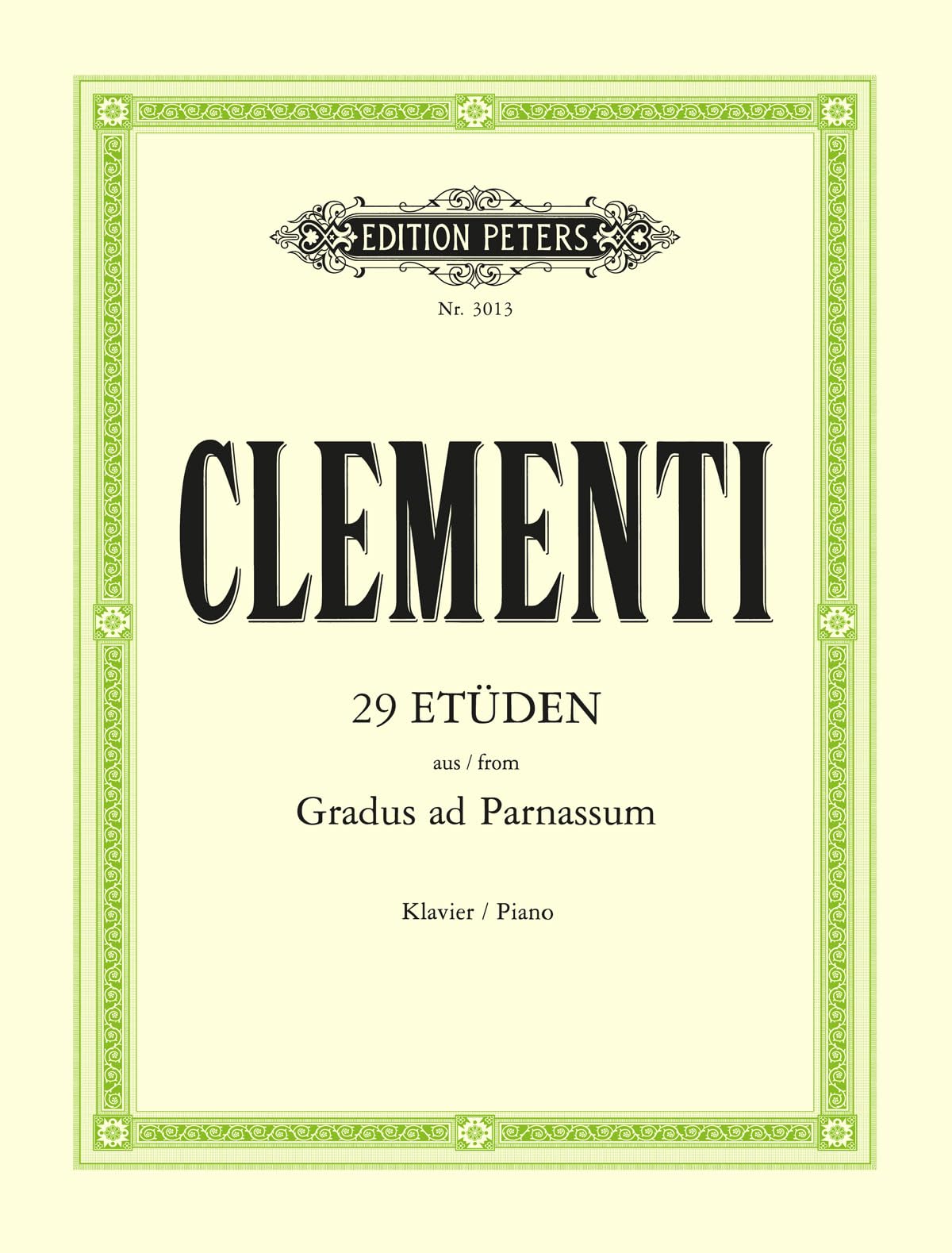 29 Studies from Gradus Ad Parnassum: For Piano (Edition Peters) Sheet Music