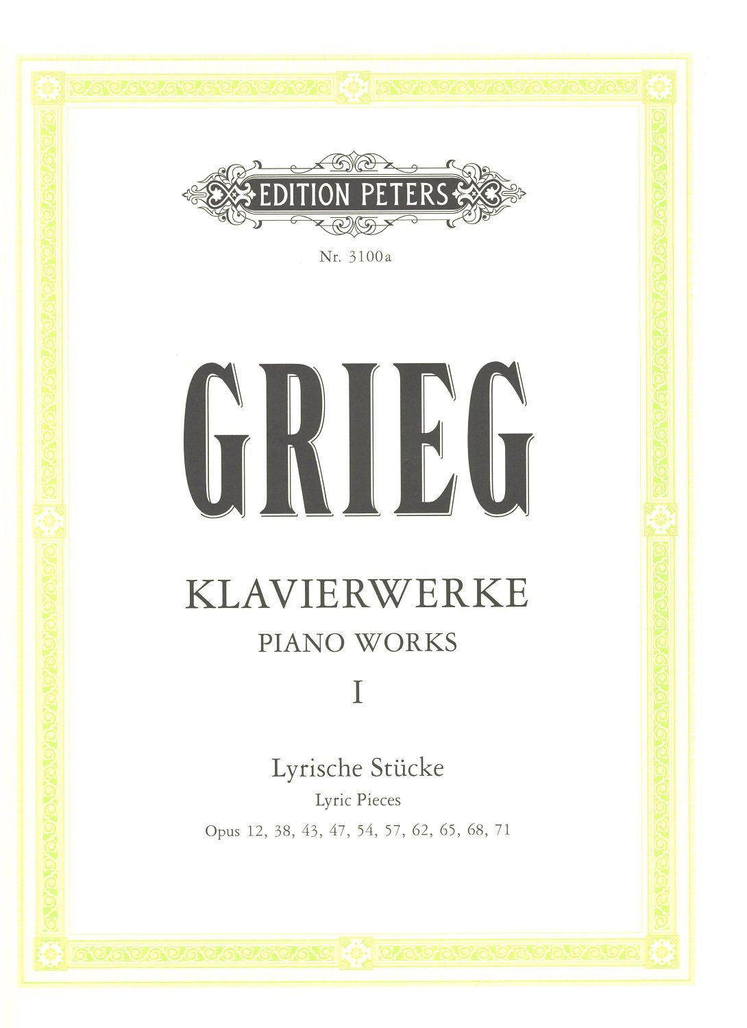 Sämtliche Lyrische Stücke op.12, 38, 43, 47, 54, 57, 62, 65, 68, 71, Klavier Sheet Music
