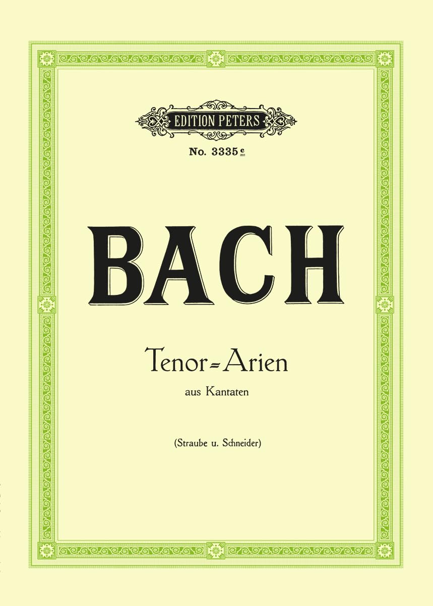 Funfzehn arien aus Kantaten (Edition Peters, 3335) Sheet Music