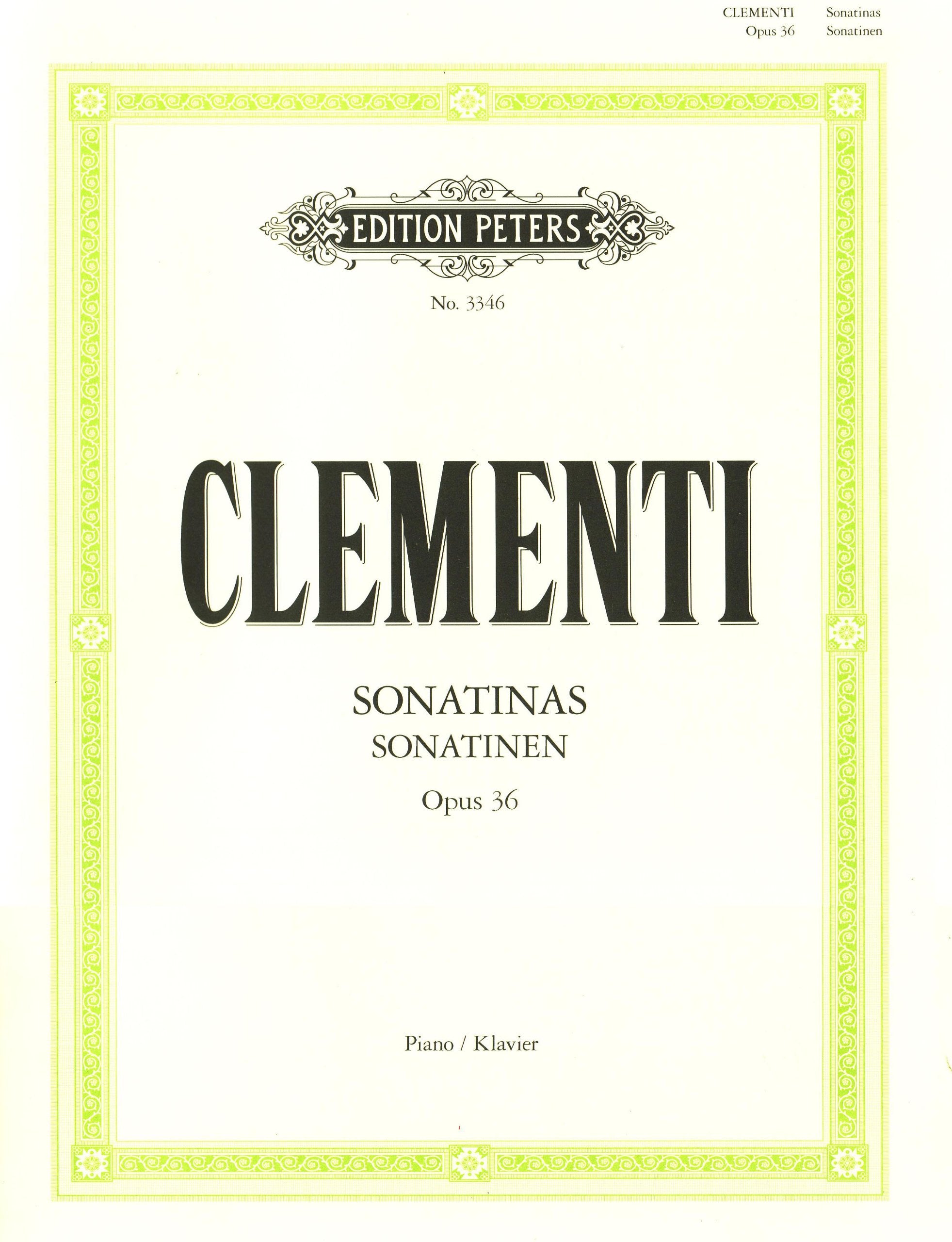 Sonatinen für Klavier op. 36 (Edition Peters) Sheet Music