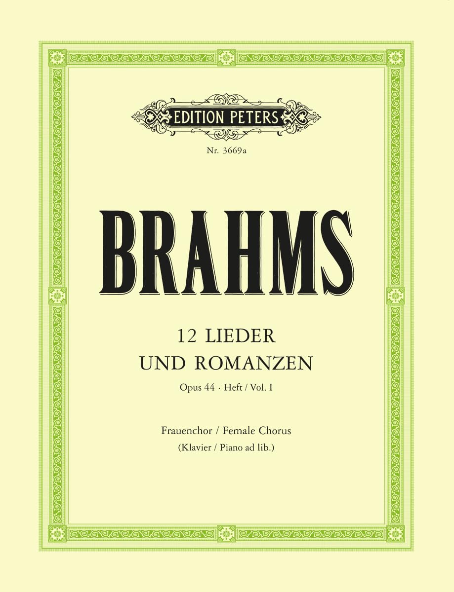 12 Lieder Und Romanzen Op. 44 Sheet Music