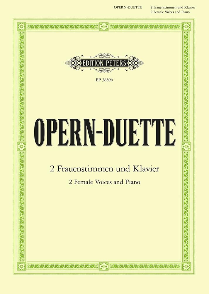 12 Opera Duets for 2 Female Voices and Piano Sheet Music