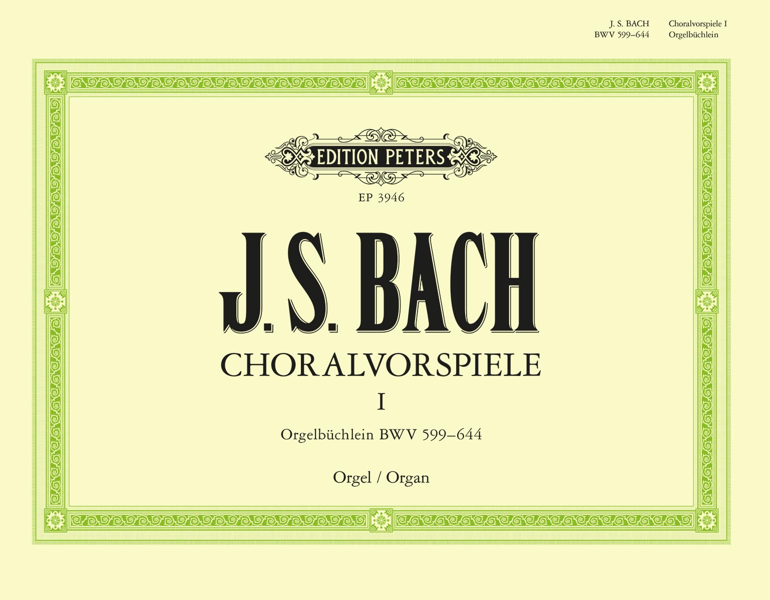Organ Works Based on Chorales Vol.1 Sheet Music