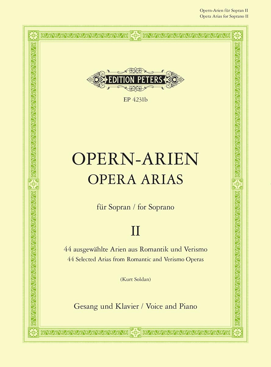 OPERA ARIAS FOR SOPRANO CHANT Sheet Music