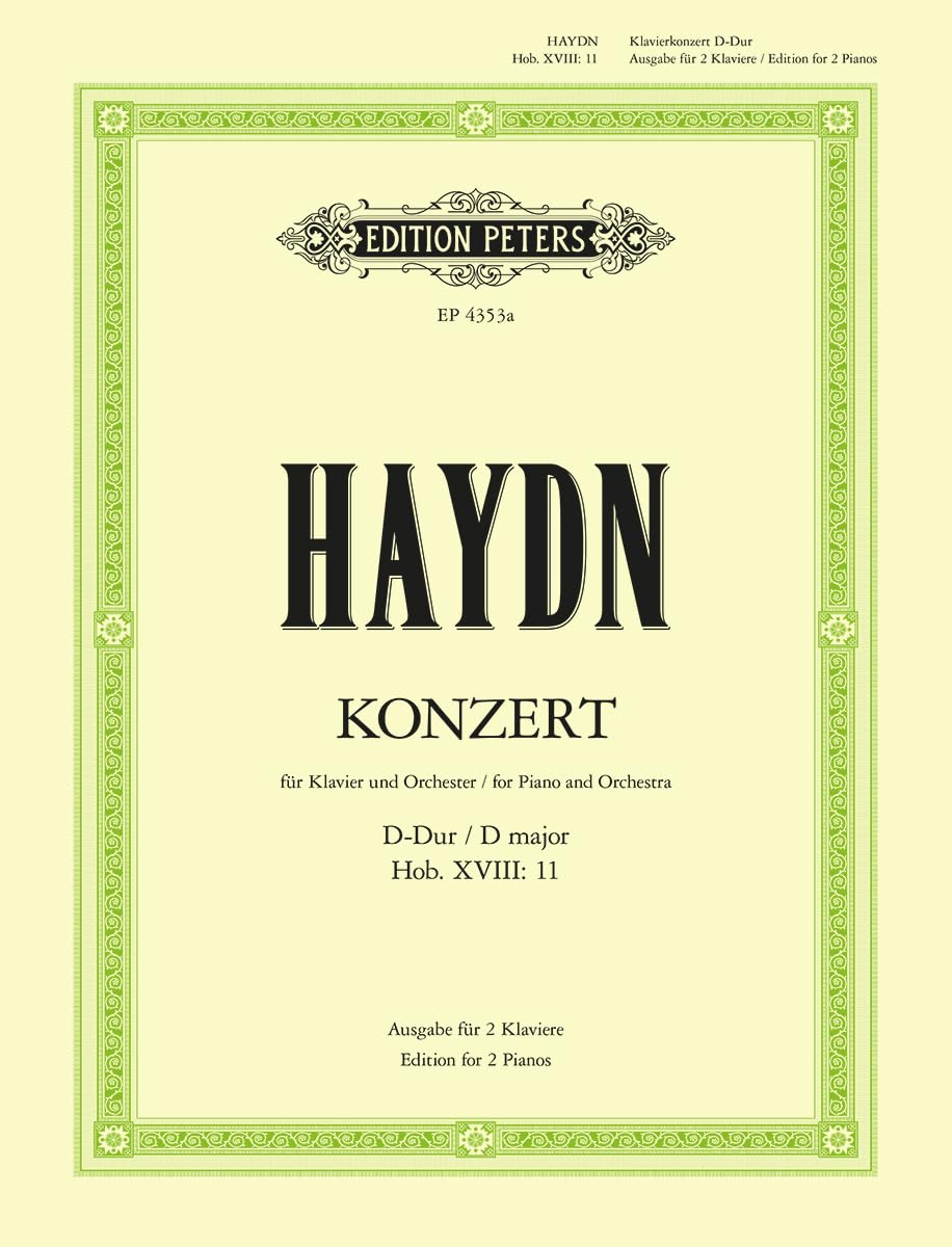 Piano Concerto in D Hob. Xviii:11 (Edition for 2 Pianos) Sheet Music