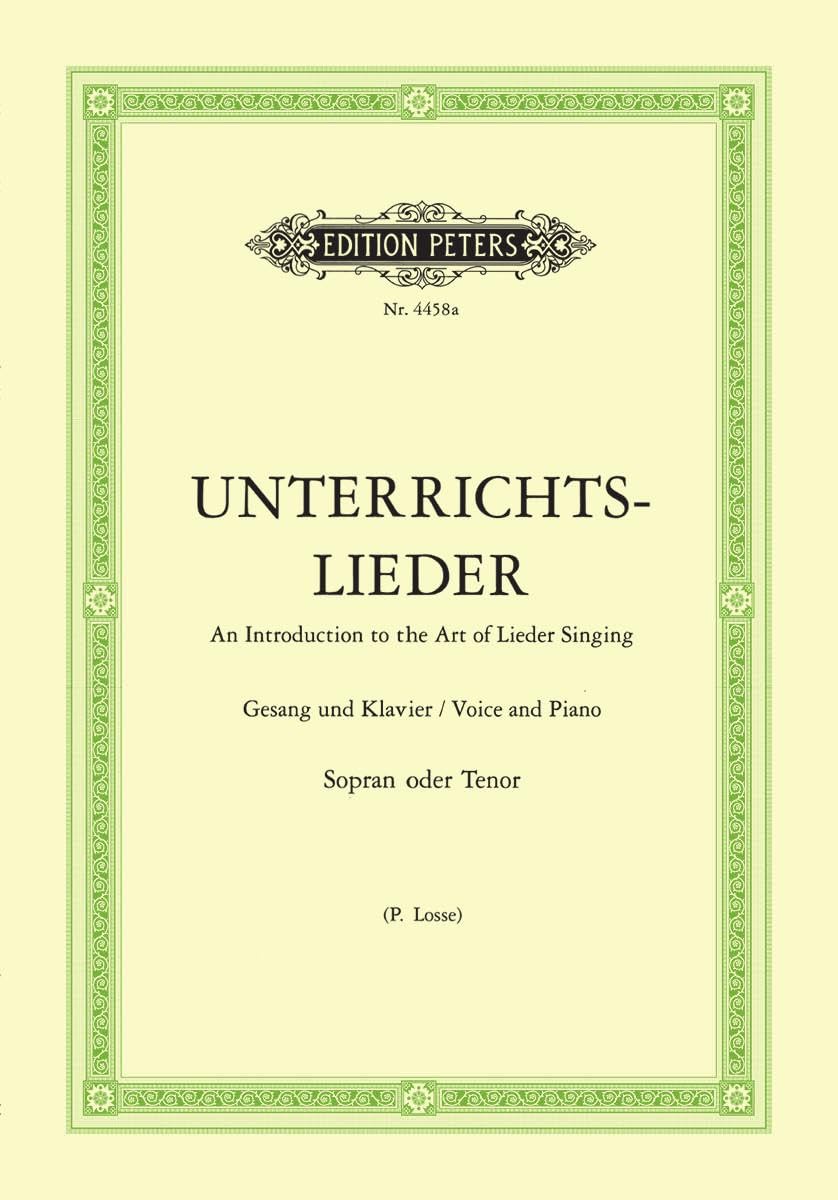 Unterrichtslieder: Eine Sammlung von 60 beliebten Liedern mit Klavierbegleitung - Ausgabe für hohe Stimme Art & Literature