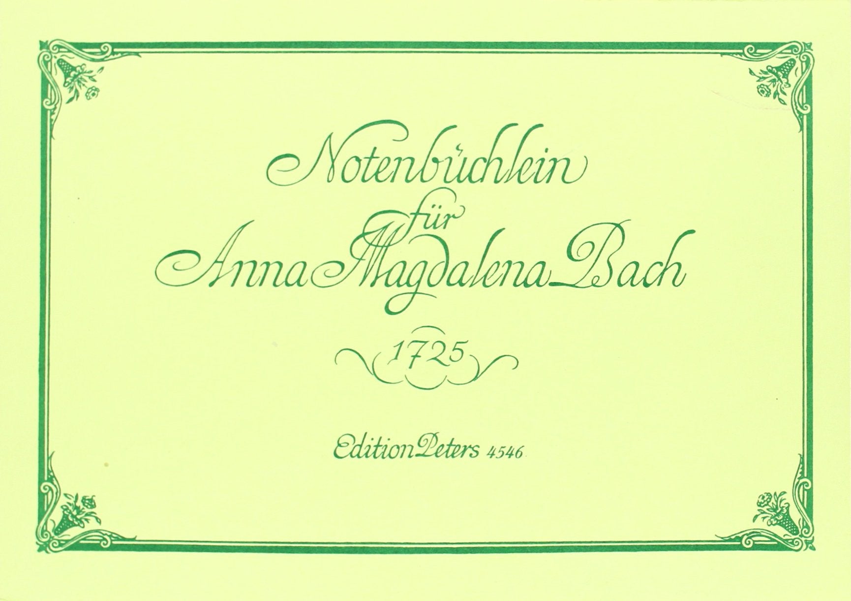 Notenbüchlein für Anna Magdalena Bach, für Klavier: (Keller) Sheet Music