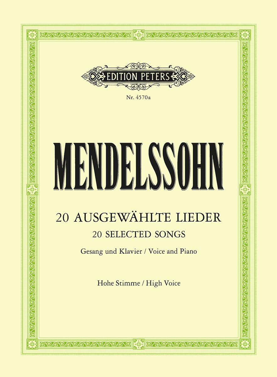 AUSGEWAHLTE LIEDER HOOG CHANT Sheet Music
