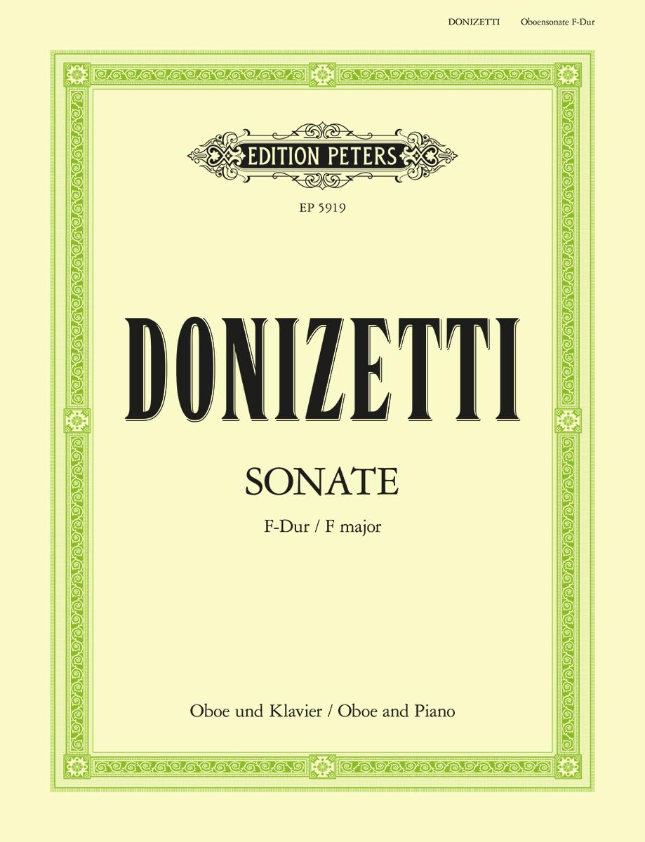 Oboe Sonata in F (Edition Peters) Sheet Music