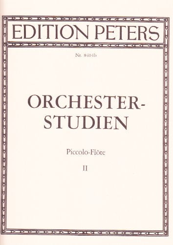 ORCHESTRAL STUDIES FOR PICCOLO VOL.2 FLUTE TRAVERSIERE Sheet Music