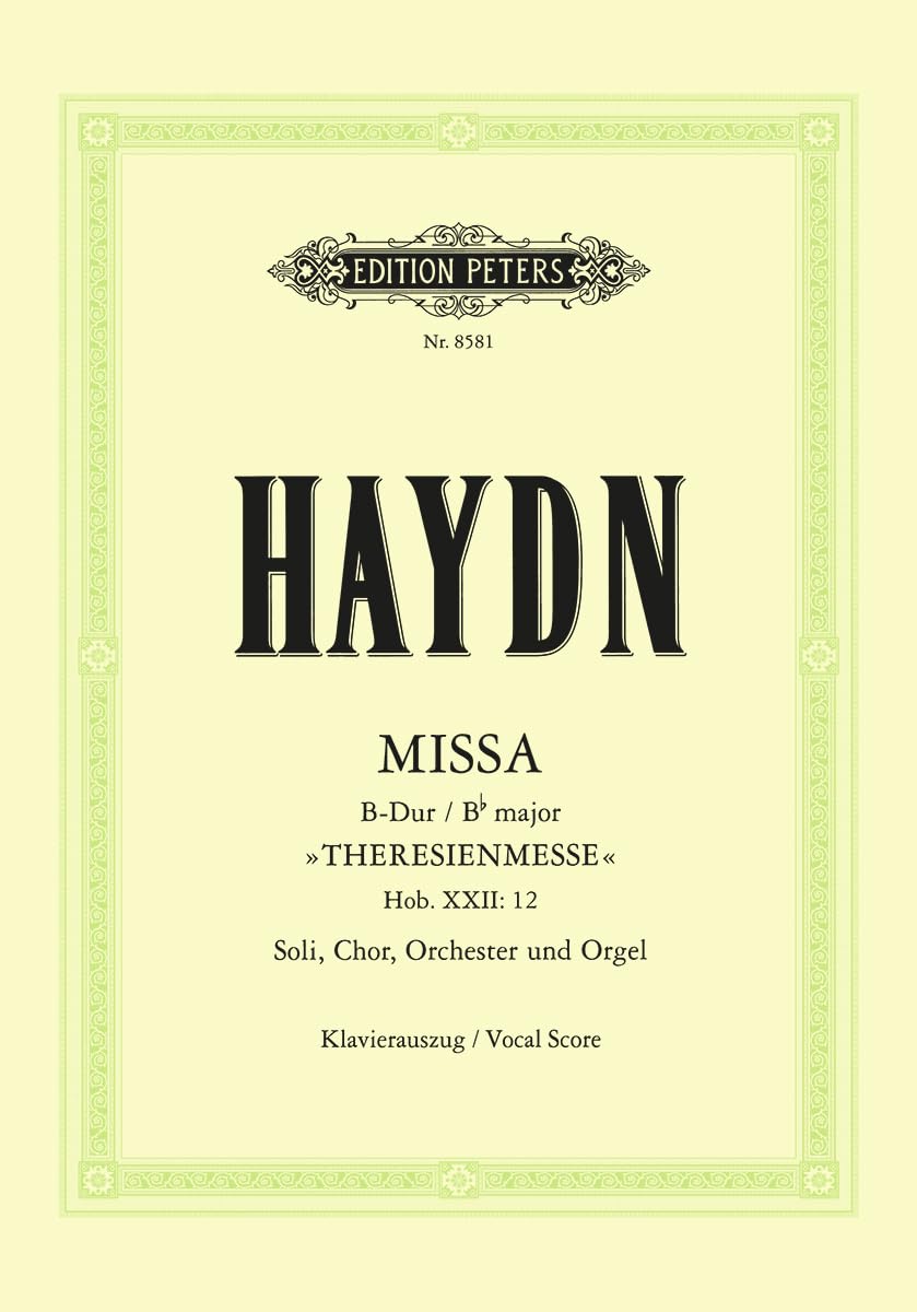 Missa B-Dur Hob. XXII: 12 "Theresien-Messe" Sheet Music