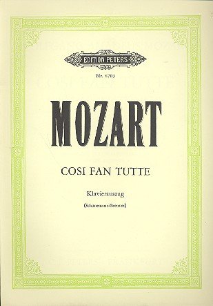 Cosi fan tutte: Klavierauszug (it/dt) Sheet Music