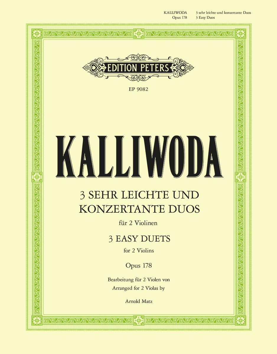 3 EASY VIOLIN DUETS, OP.178 VIOLONS Sheet Music
