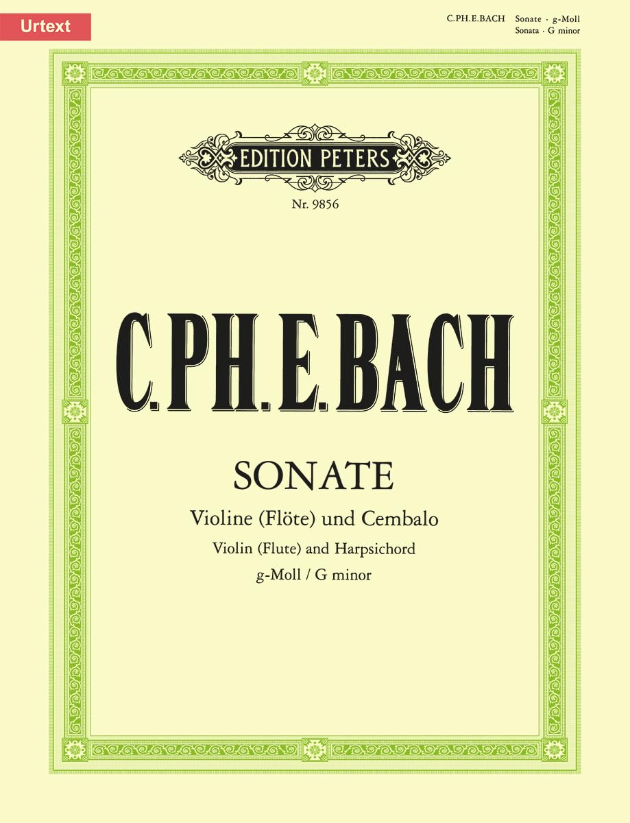 Sonata for Violin (Flute) and Harpsichord in G Minor Sheet Music