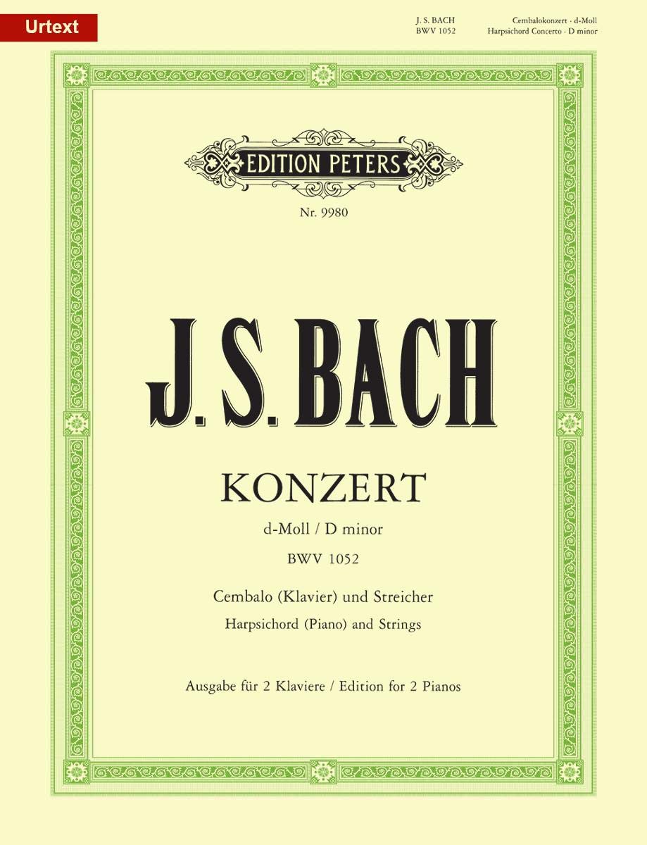 Keyboard Concerto No. 1 in D Minor Bwv 1052 (Edition for 2 Pianos) book