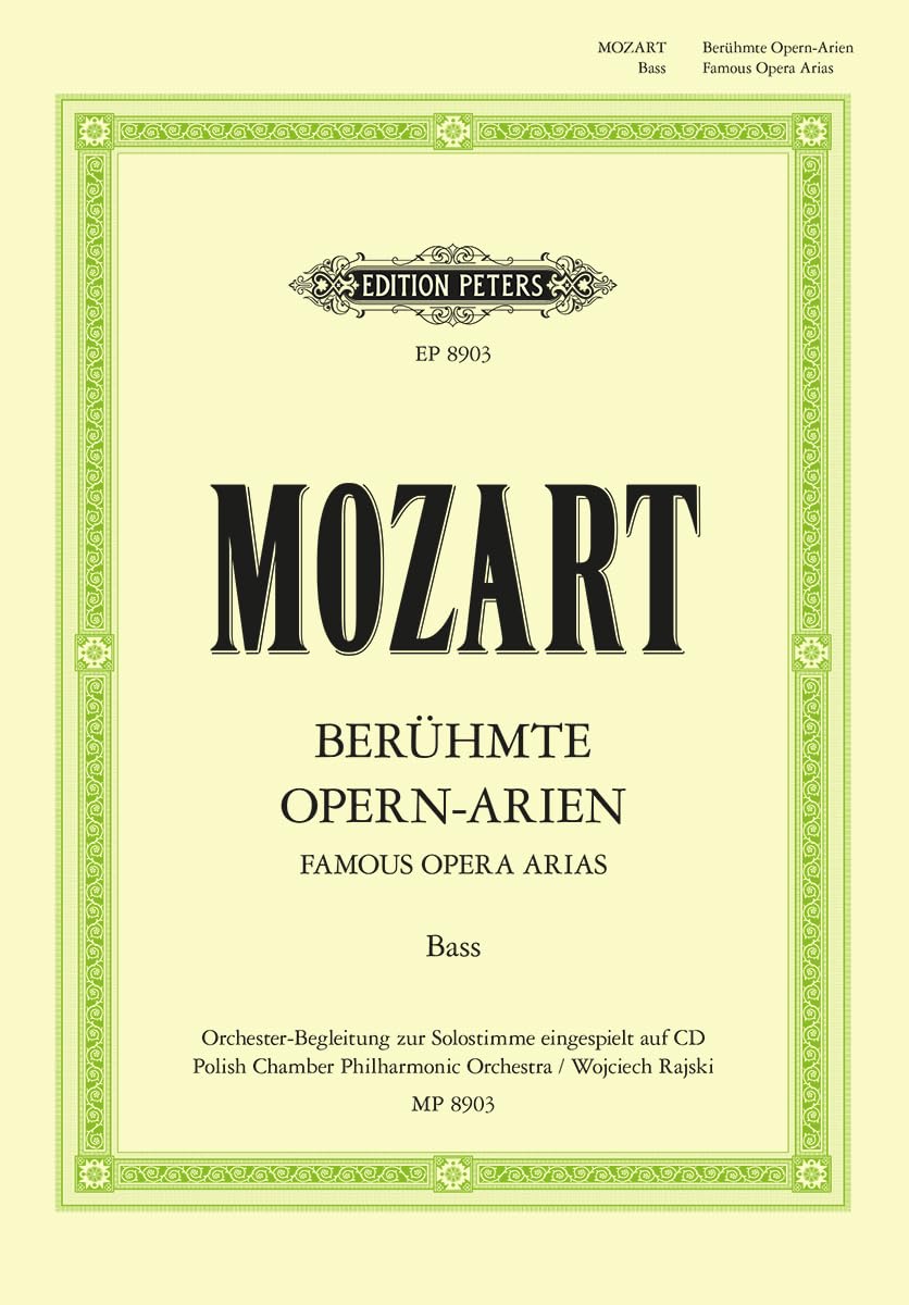 Famous Opera Arias for Bass: Vokalmusik: Gesang und Klavier Sheet Music