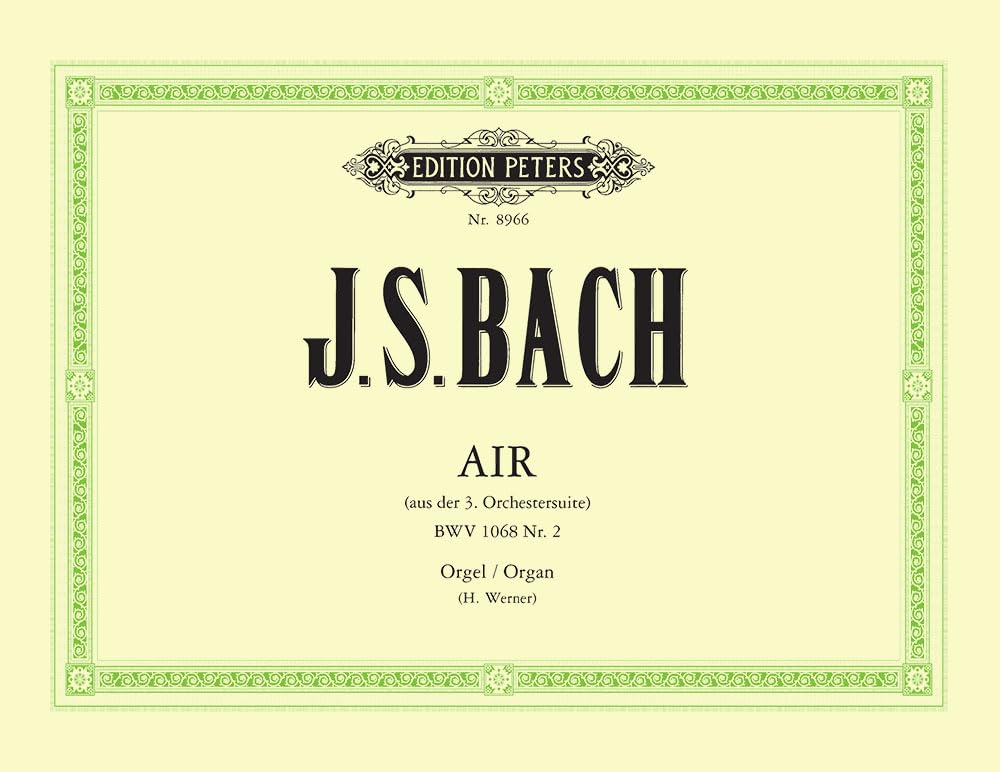 AIR BWV1068 ORGUE Sheet Music