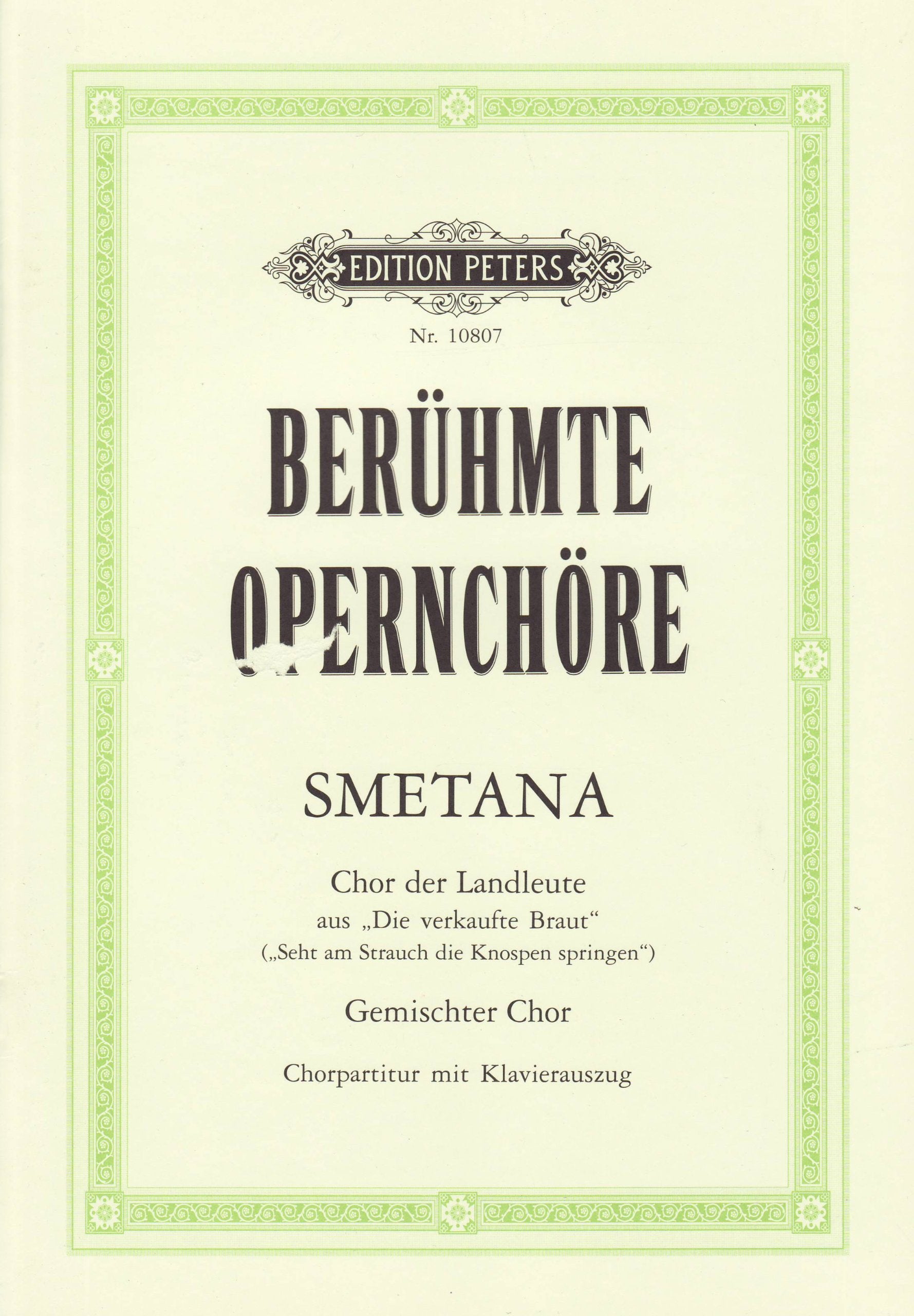 Peasants' Chorus: Choral Octavo (Edition Peters) Sheet Music