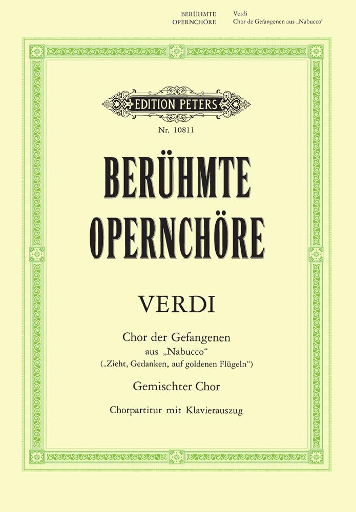 Nabucco : Choeur des esclaves (Ita./All.) - Cht/Po Sheet Music