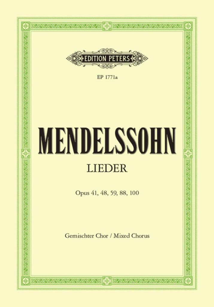 28 Choruses Opp.41, 48, 59, 88, 100 Sheet Music