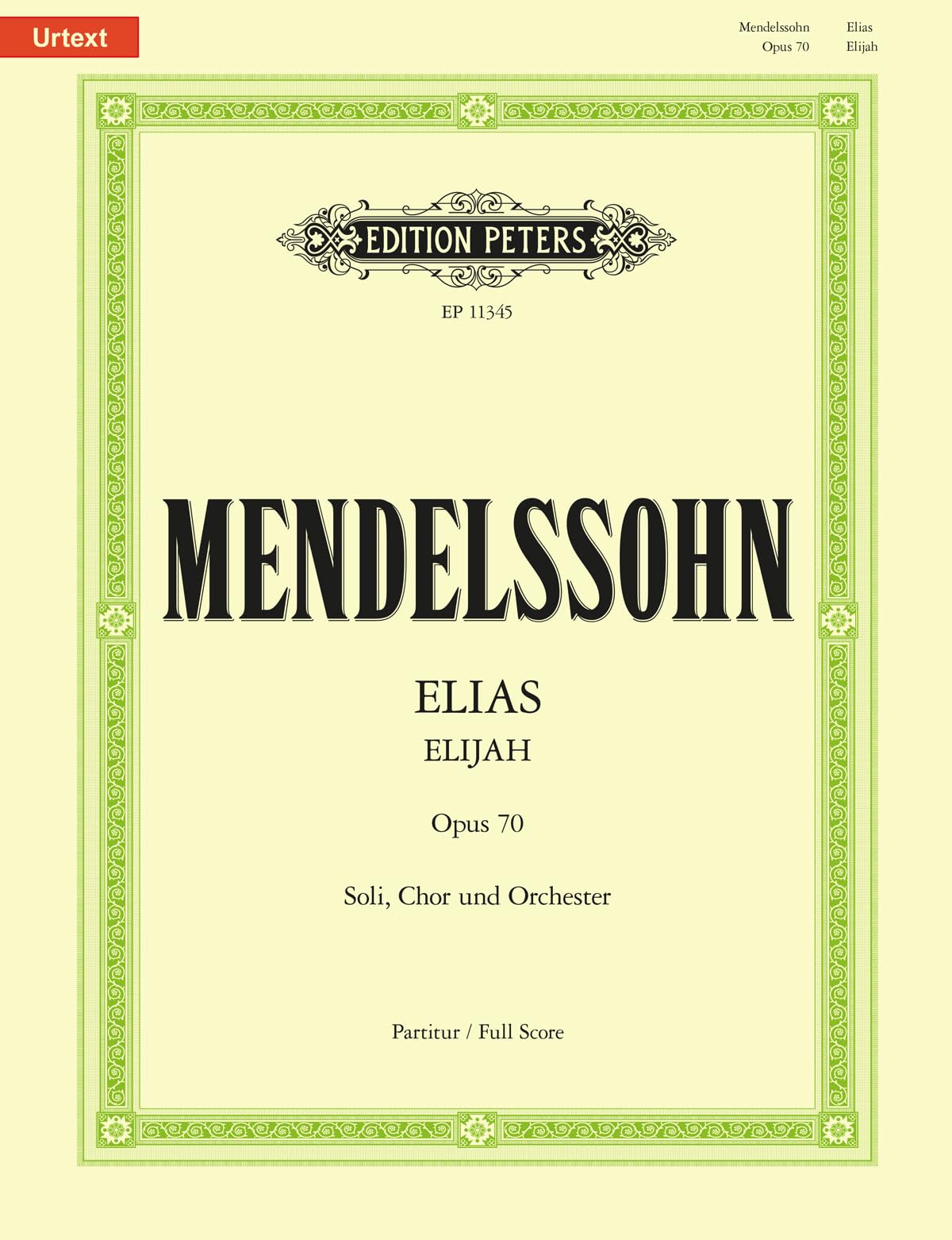Elias op. 70: Für Soli, Chor und Orchester, Klavierauszug Art & Literature Books