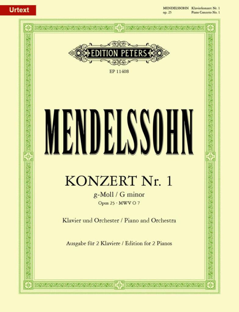 Piano Concerto No. 1 in G Minor Op. 25 (Edition for 2 Pianos) Arts & Music
