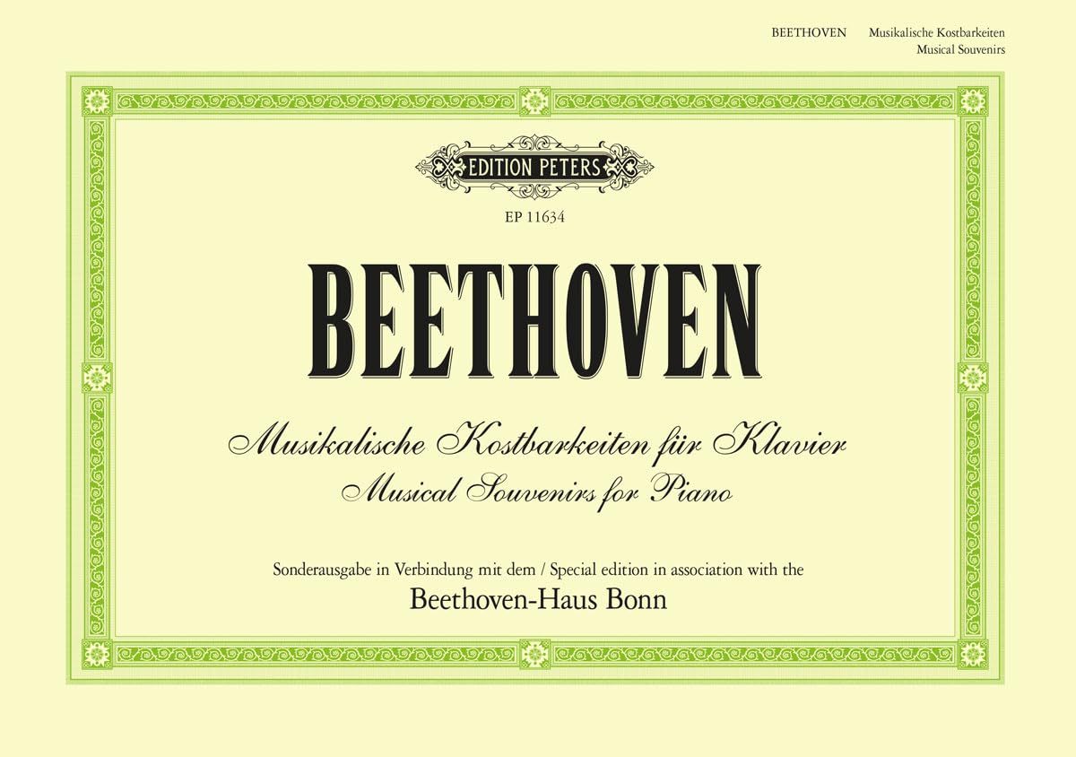 Musikalische Kostbarkeiten für Klavier · Musical Souvenirs for Piano -Sonderausgabe in Verbindung mit dem / Special edition in association with the Beethoven-Haus Bonn- (mit farbigen Abbildungen und Einführungstexten) Sheet Music