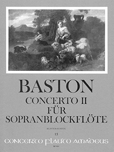 Baston, John: Concerto C-Dur Nr.2 für Sopranblockflöte und Klavier Books