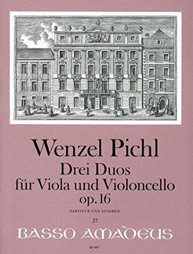 PICHL W. - Duos (3) Op.16 para Viola y Violoncello (Pauler) Books