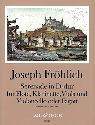 FRÖHLICH J. Serenade D-dur - Part.u.St. Flöte, Klarinette, Viola, Violoncello Books