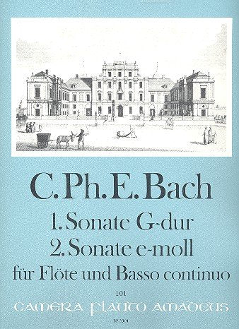 Sonate G-Dur Nr.1 und Sonate e-Moll Nr.2: für Flöte und Bc Music